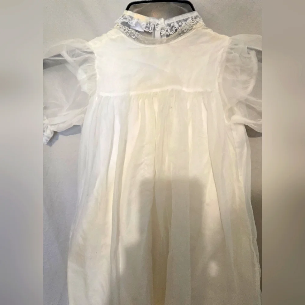 Vintage Baby girls 6 piece christening/ baptism outfit